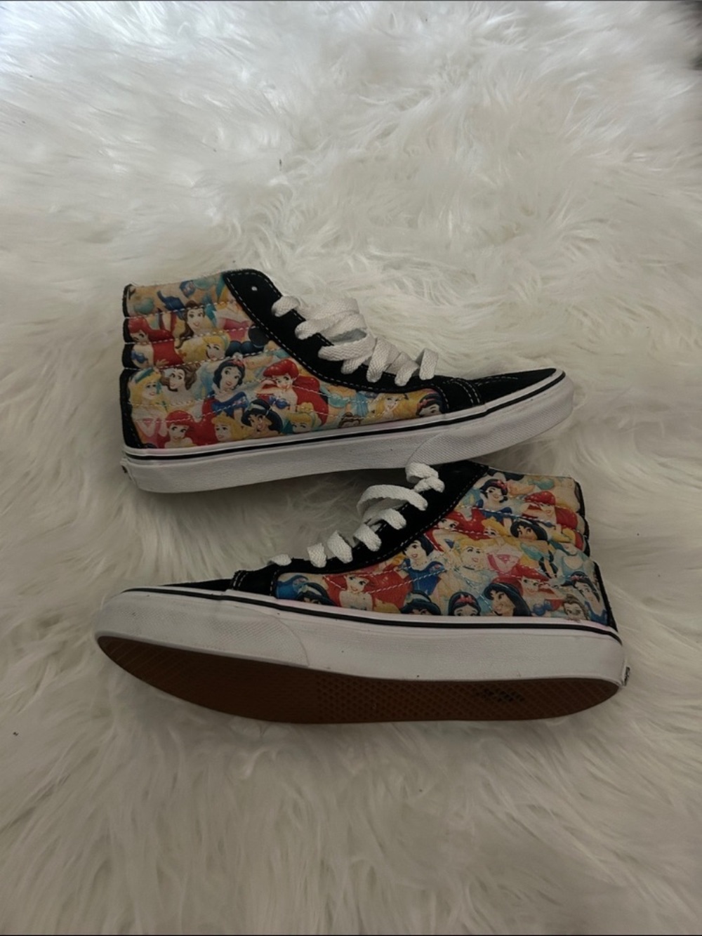 Vans High-Top Sneakers with Multicolor Character Print